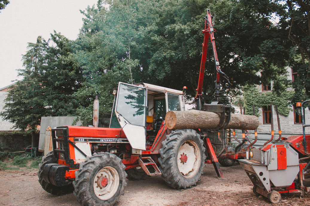 photographie d'un tracteur